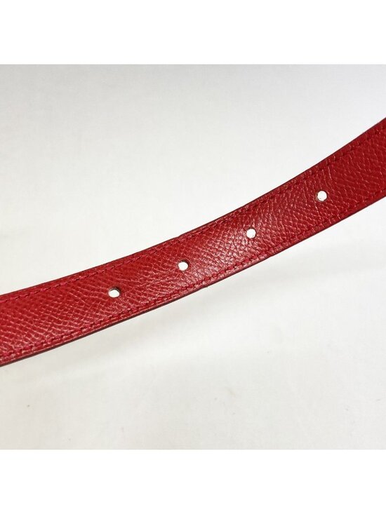 Hermes Belt Constance Box Calf Courchevel Black Red Gold main image 4